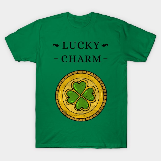 Lucky Charm shamrock st. Patrick's day T-Shirt by Waqasmehar